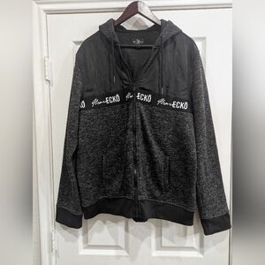 Marc Ecko Cut & Sew Branded Jacket, Gray / Black, Size XL